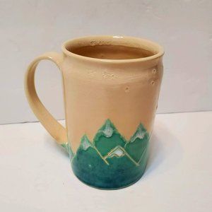 Hand Crafted Coffee Mug, Signed, MW, Marian Williams, Art Studio Pottery